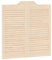 vidaXL Schwingtüren Lamellen-Design 1-Paar 80x80 cm Massivholz Kiefer, Saloontüren, Bartüren, Scharniertüren, Schwingtüren für Cafés, Flügeltüren