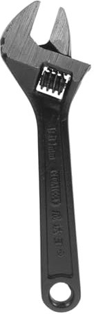 NUOBESTY Adjustable Multi-Purpose Large Opening Wrench Universal Spanner Tool Black 6-inch Suitable for Home and Workshop Use