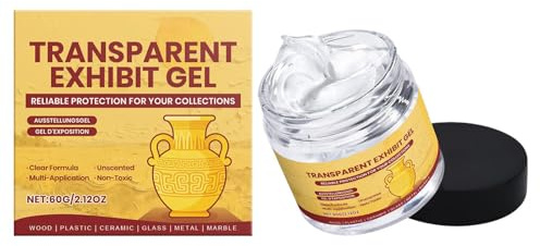 Ihdjasg Museum Gel – 60 g transparent avtagbar lim | museumvax | för, keramik, figurer, dekoration, konservering, konstgalleri, antikviteter