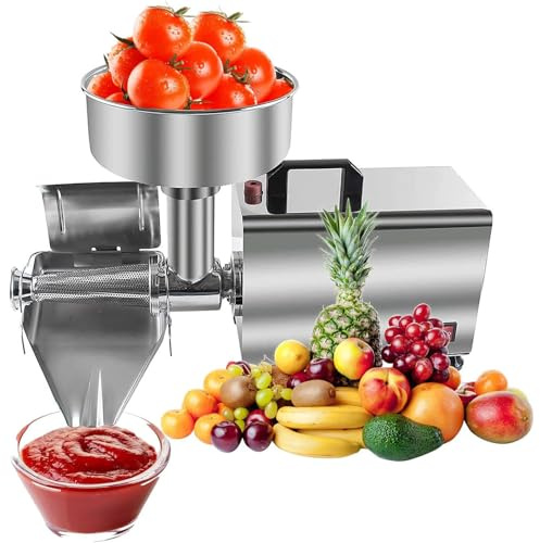 Matsil och såsmaskin, elektrisk fruktpress press för näringsrik frukt och grönsaksjuice, perfekt för att göra färsk sylt