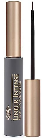 L'Oreal Paris Makeup Lineur Intense Brush Tip Liquid Eyeliner, Black, 0.24 fl oz.