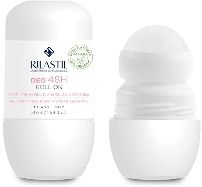 Rilastil Deodermial - Desodorante Roll-On que Reduce la Hipersudoración - Eficacia 48 horas - 50 ml