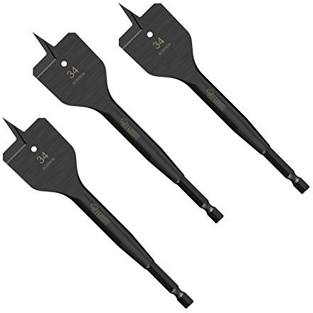 3 x SabreCut SCRIW34_3 34mm x 152mm Impact spezifische Flachholz Spitzbohrer Kompatibel mit Bosch Dewalt Makita Milwaukee und viele andere