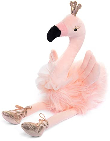 Laila and Lainey Ballerina Flamingo Stuffed Animal – 16.5” Plush Pink Flamingo with Tutu – Cute Ballet Gift for Girls