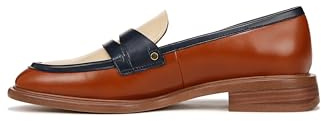 Franco Sarto Womens Edith Slip On Loafers Biscuit Brown Colorblock Multi 11 M