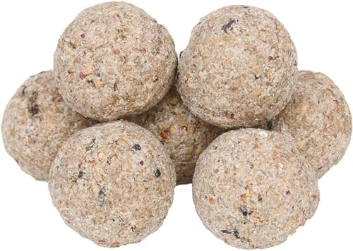 Superpet Premium Fat Balls for Wild Birds, High-Energy Wild Bird Food for Bird Feeders, Mess-Free Winter and Year-Round Nutrition, No Nets or Plastic (50 Pack)