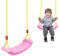 KalaDuck Kinderschaukel Set, Verstellbares Schaukelseil Schwerlast Schaukelbrett für Kinder, Outdoor Spielplatz Hinterhof Gartenschaukel Zubehör, Indoor Hängeschaukel für Baby Jungen Mädchen (Rosa)