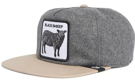 Goorin Bros. Flat Cap Flock Mountain Grey Heather Dunkelgrau, Size:OneSize