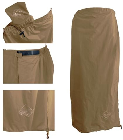 onewind Regnkjol för män och kvinnor halv poncho vattentät ultralätt nylon regnbyxor kilt vindtät regnkläder foder för camping vandring