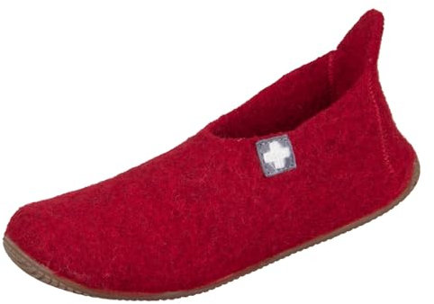 Living Kitzbühel - Schurwolle - Hausschuh (37 EU Rot)