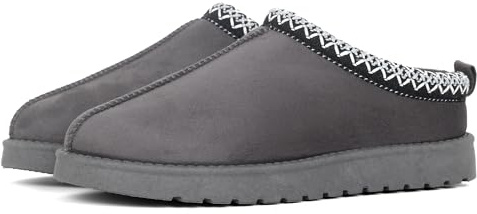 Nexus Plus Women’s Slippers, Faux Suede Slippers for Women, Slip On House Shoes, Backless Indoor Footwear, Comfortable Casual Black Slippers for Everyday Wear
