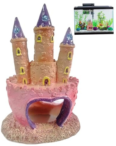 Yeory Fischhaus für Aquarium, Harzaquarium -Dekorschlos