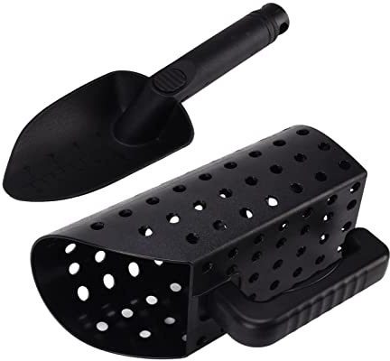 YDuupxe Metal Detector Shovel, Sand Sifter, Sand Scoop Multi Purpose, With Shovel and Sieve, Suitable for All Ages, Find Treasures in Soil, and Gravel