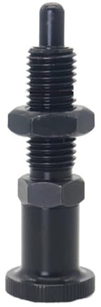 Indexing Plunger Pin, Retractable Knob Plunger Carbon Steel Spring Return Indexing with M8/10/12/16 Thread,for Industrial Equipment(M10_Carbon Steel)
