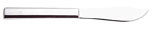 Alessi JH01/18 Rundes Modell Set di 6 Coltelli da Pesce in Acciaio Inossidabile 18/10, Finitura Lucida