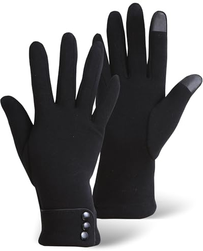 Brook + Bay Women's Cold Weather Gloves - Touchscreen Fleece Gloves for Texting