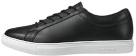 JACK & JONES Galaxy Leather Trainer Anthracite