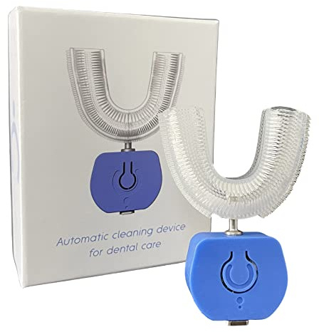 Cwash Smart - Cepillo de Dientes Elétrico Ultrasónico Autómatico - Cepillo de Dientes Eléctrico Recargable de Viaje - Cepillo de Dientes Blanqueador sin Pasta y sin Agua - Made in Italy