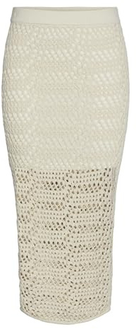 PIECES PCAIA HW - Gonna a Maglia Lunga, Betulla, Small