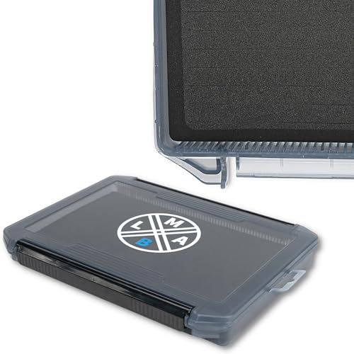 Angelbox LMAB EVA Tackle Box - Mit Schaumstoff Einlage - 4 Größen, Kleinteilebox, Angelhaken Box, Angelboxen für Zubehör, Tacklebox, Aufbewahrungsbox, Köderbox