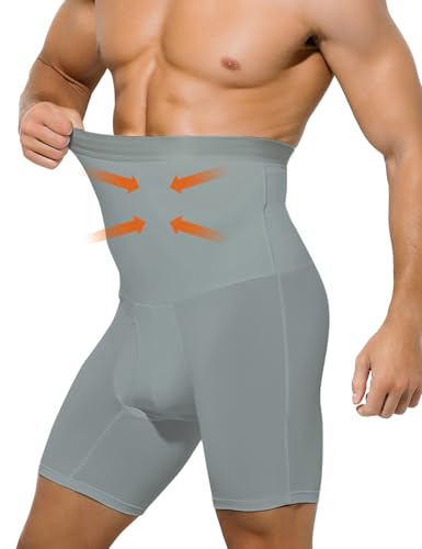 Casey Kevin Formande Boxare Herr Hög Midja Kompressionsunderkläder Bantning Män Kontroll Magkontroll Lagring Sportshorts Shapewear