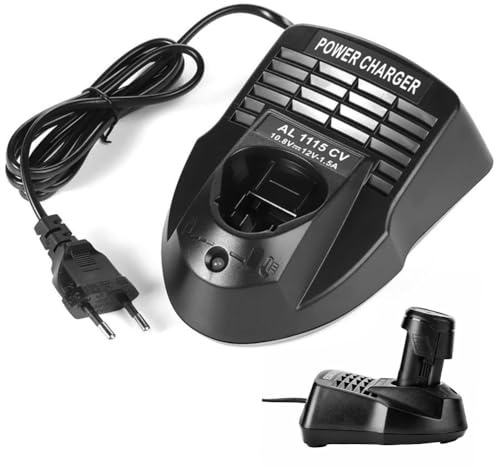 Ladegerät für Bosch 12V, Li-ion Schnellladegerät Kompatibel mit Bosch Professional 10.8V-12V AL1115CV AL1130CV, Akkuschrauber Ladegerät, Passend für Bosch BAT411 BAT412 BAT413 BAT414(EU-Stecker)