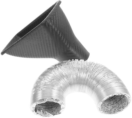 DONFAMDS Prise D'air Voiture En Abs Léger Conduit D'admission D'air Compatible Saisons Refroidissement Moteur Performance Optimisée