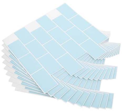 Tofficu 10 Hojas Tapiz Autoadhesivo Para Salpicadero, Impermeable Y Resistente Al Aceite, Para Azulejos De Cocina, Baño, Lavadero, Color Azul