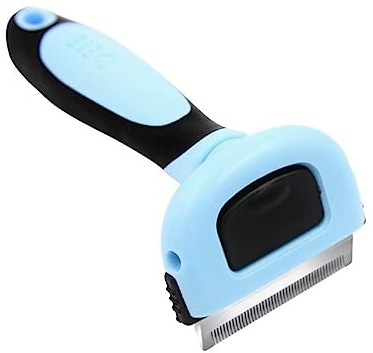CVUTOVO Cepillo para Perros y Mascotas para Eliminar Pelo Suelto y Restos de Epidermis, Material Abs Bidentado, Herramienta Profesional para Aseo Fácil y Eficaz, Talla S