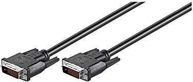 Wentronic DVI-kabel Dual Link (24+1) kontakt till (24+1) kontakt 1,8 m svart
