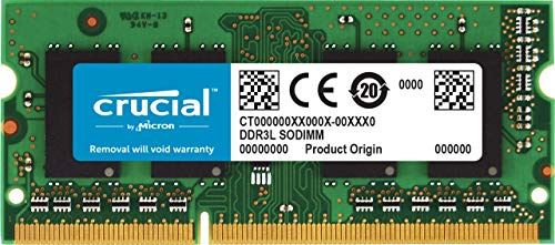 Crucial CT4G3S1067M 4GB Speicher für Mac (DDR3/DDR3L, 1066 MT/s, PC3-8500, SODIMM, 204-Pin), Grün