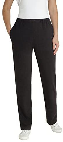 hajo Polo & Sportswear Damen Sweathose in Kurzgrößen, 24, Schwarz