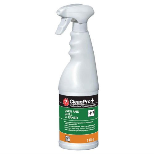 HOEAEA Clean Pro+ Professional Hygiene Systems Oven and Grill Cleaner, 1 Litre, Case of 12, Kitchen Cleaning Agent