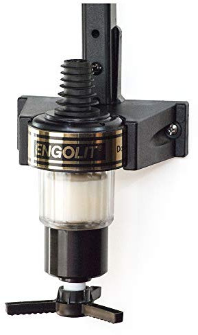 ENGOLIT 2 cl Dosierer (mit Drehkreuz) inkl. Flaschenhalter | Made in Germany | Schnapsspender Portionierer