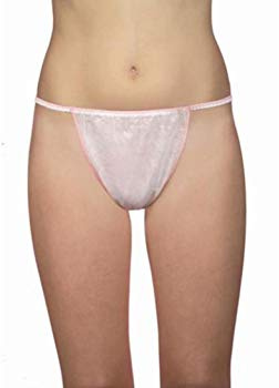 déliktess MFB Provence® - Lot de 100 Strings Femme jetables - Slips Non tissés - Blancs