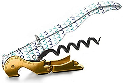 PULLTAP'S GENUINE Ones 900 - Cavatappi da barista professionale con design navale, prodotto in Spagna, con doppia leva snodata, coltellino tagliacapsule e apribottiglie