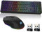 KLIM Blaze & Chroma - UK Layout - Tastatur Maus Set Kabellos - Flach, Langlebig, Ergonomisch - Maus Tastatur Set Kabellos Maustastatur für PC, Mac, PS4 PS5 - Eingebauter, langlebiger Akku