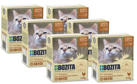 Bozita Häppchen in Gelee mit viel Huhn Multibox 6x370g im Tetra, 370g (6er Pack)