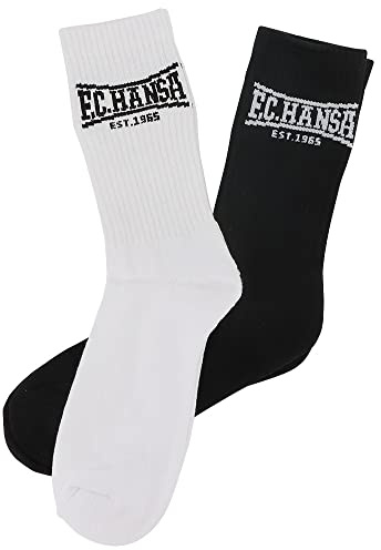 F.C. Hansa Rostock Sportsocke „Est. 1965“ 2er Paar Gr. 39-42