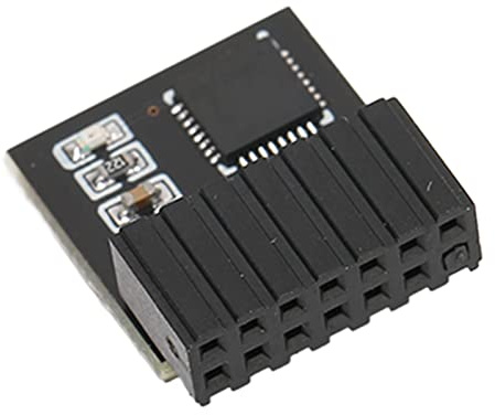 KIMISS Módulo Tpm 2,0, Seguridad de Cifrado Tpm 14 Pin 14Pin SPI Tarjeta Remota para Placa Base