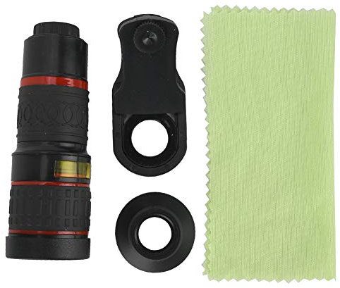 Teleobjetivo Zoom 20x con Clip para Smartphones Y Tablets Negro