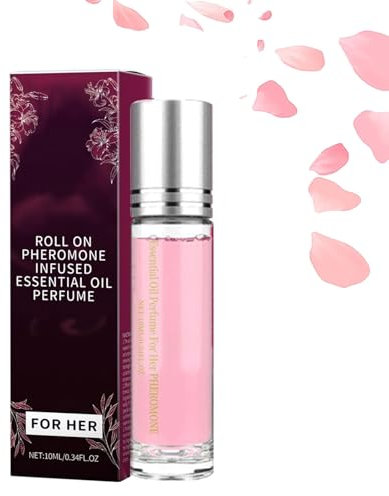 Pheromonen Parfum Damen,Pheromone Parfum Woman,Roll-On Pheromon Parfüm,Mini Parfüm,Enhanced Pheromone Perfume,Pheromiya Parfüm für Frauen (Pink)