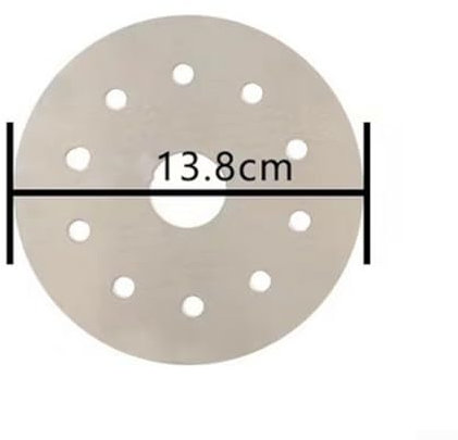 Induction Cooktop Converter Disk, Stainless Steel Heat Distribution Plate for Non Magnetic Cookware (13.8cm)