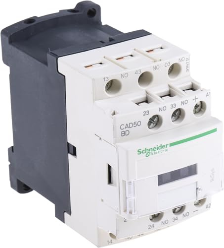 Schneider Electric, TeSys D control relay - 5 NO - <= 690 V - 24 V DC standard coil, CAD50BD