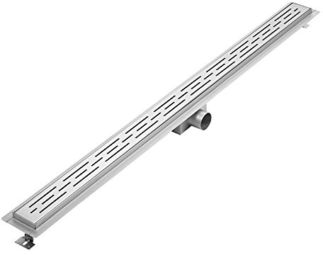 Milano Linear Brushed Stainless Steel Shower Drain Grate - 1200mm