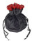 Dark Dreams Mittelalter Pompadour Tasche Beutel Beutelchen Yvette, Farbe:schwarz/rot