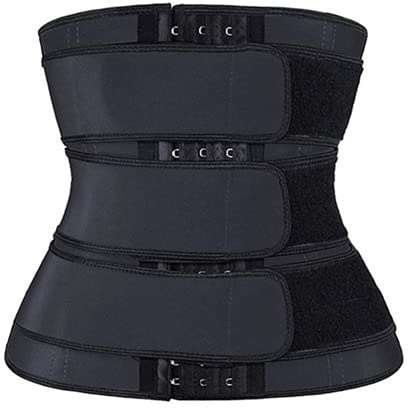 RCBHSD Gaine Ventre Plat Corset Minceur Waist Trainer Ceinture Amincissante Sudation Ceinture de Sudation pour Homme (Color:Black,Size:XL)