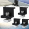 Teokantz 4 Stück Endklemme 30mm schwarz Abschlussklemme für Montage der Photovoltaik Solarpanel Solarmodul Halterung Endklemme Randklemme für PV Solar Module Befestigungen auf dem Dach