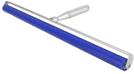 Rodillo manual de silicona azul limpiador estático, rodillo adhesivo para película de pantalla, removedor de polvo de pelo de baja viscosidad (20 pulgadas)