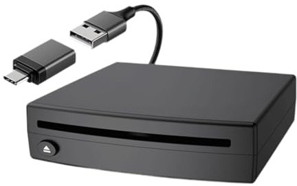 NonMiFyR Reproductor de CD USB para Coche, Accesorios para Automóvil, Color Negro, Alto Rendimiento, Universal.